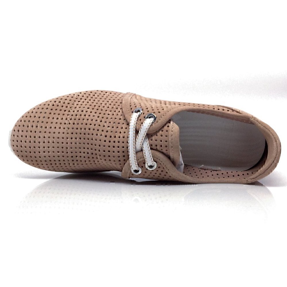 NEW MAXMARA MM41 Nude  Suede Sneakers Shoes - Picture 7 of 11